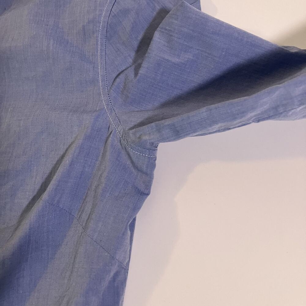 Daniele Alessandrini Shirt Womens 42 Contrast Collar Cuffs‎ Made in Italy Dressy - Picture 14 of 16